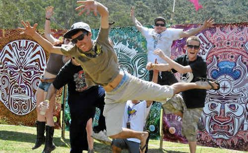 Revellers spring into action at Manifest at the weekend despite the strict guidelines. 
